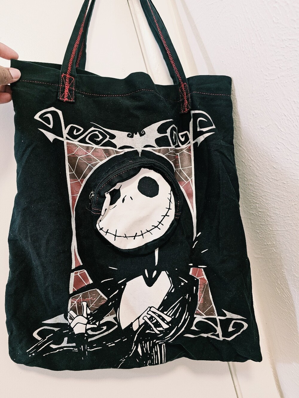 Jack Skellington Graphic Black Tote Bag